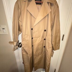 Levi's Classic Tan Double-Breasted Trench Coat